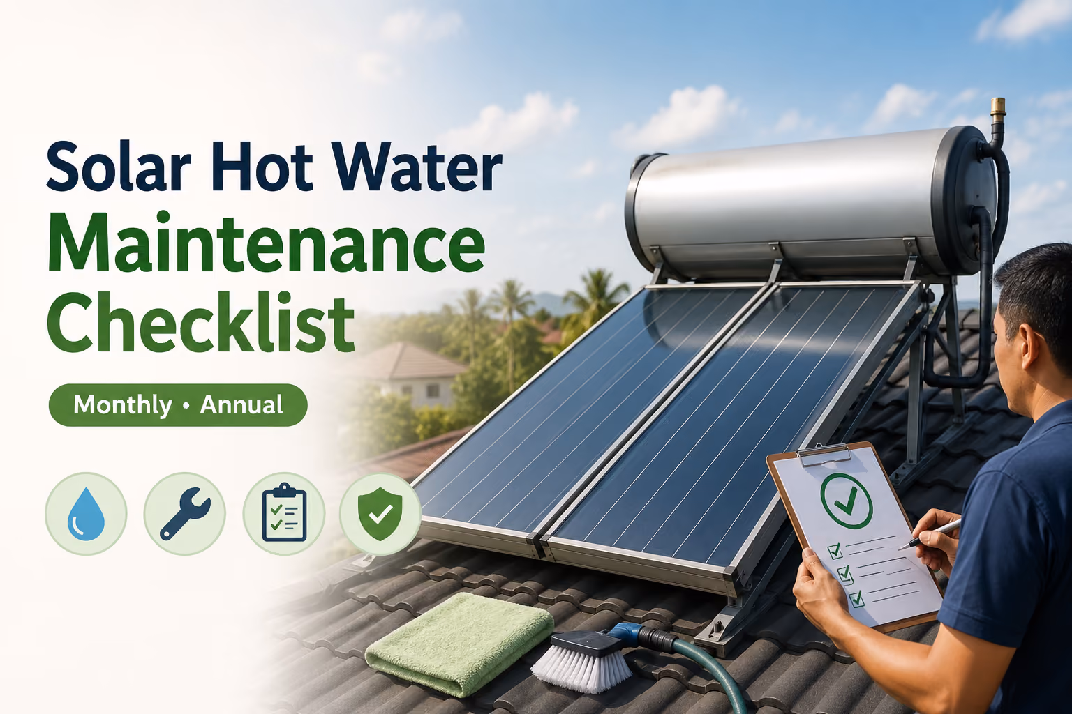 Solar Hot Water System Maintenance Checklist