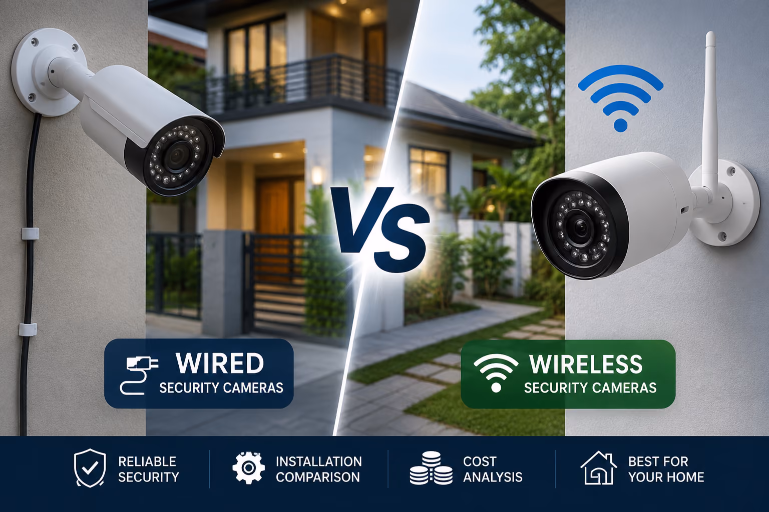 Wireless Security Cameras, Wired Security Cameras