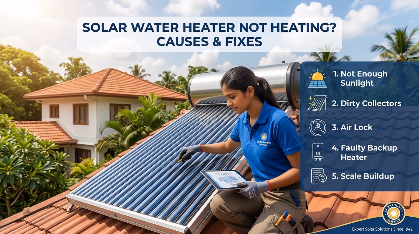 Solar Water Heater Not Heating